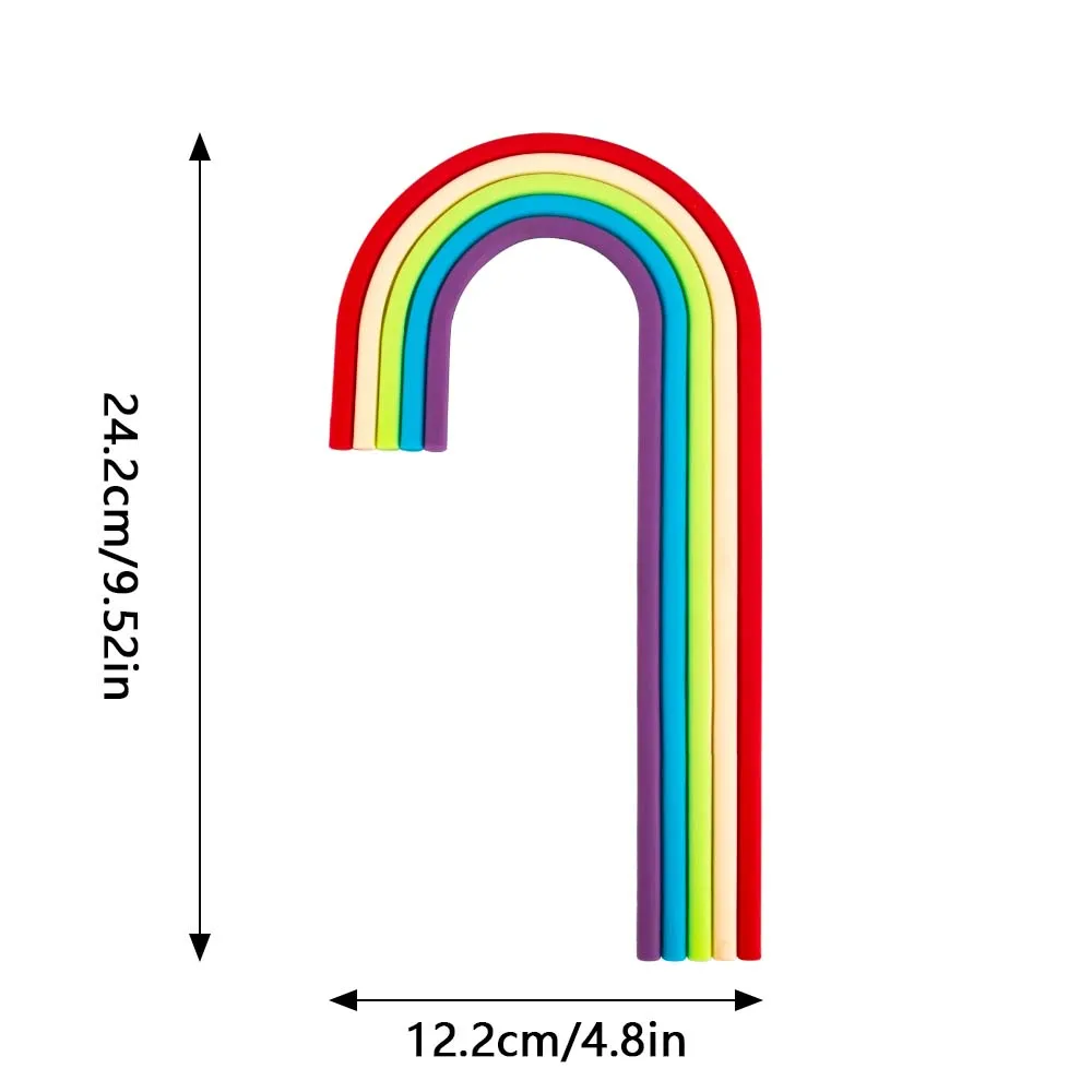 Rainbow Cake Topper Boho theme Cake Decorations Colorful Balls for Girls Boys Birthday Baby Shower Wedding Anniversary Party