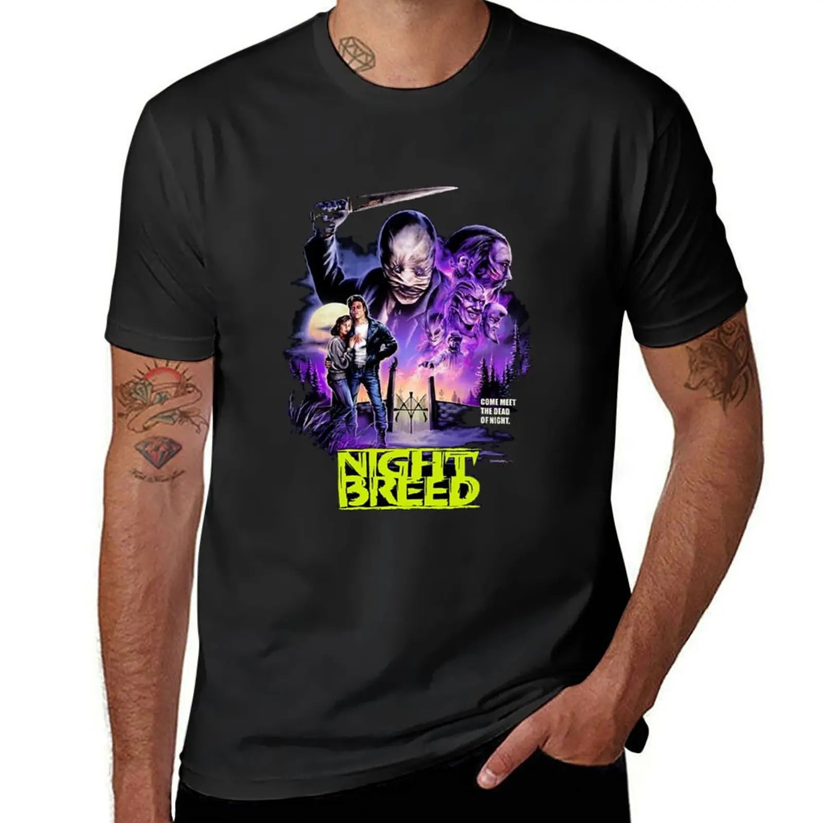 Clive Barker's Nighbreed / Cabal cult classic horror movie inspired by design T-Shirt tops oversized t shirt men