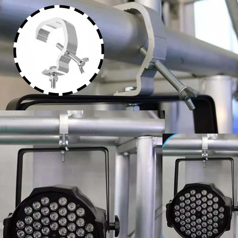 

10 шт. крюков для подвешивания сценического освещения, фиксирующие зажимы для PAR-ламп, алюминиевые зажимы для сценического освещения, высокопрочные