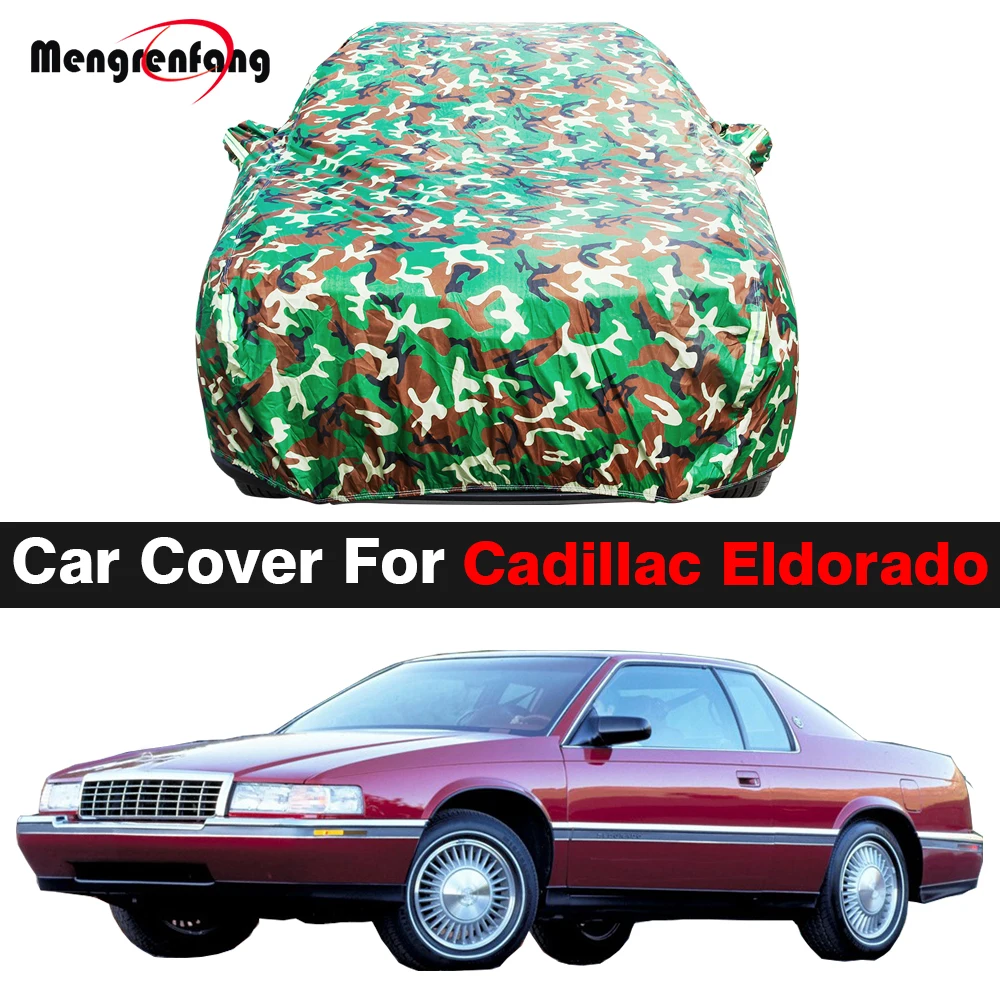 

Camouflage Waterproof Car Cover Outdoor Sun Shade Anti-UV Rain Snow Wind Protection Auto Cover For Cadillac Eldorado 1986-2002