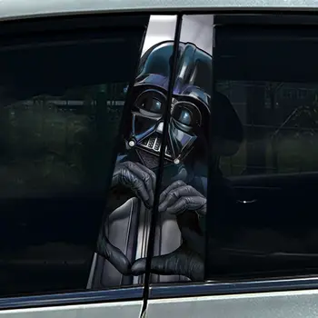 Graffiti Anime Mandalorian Yoda Auto Sloupek B Samolepka Voděodolný Kryt Středového Sloupku Škrábance Opalovací Krém Auto Příslušenství 10 nejlepší prodej Autopříslušenství Yoda - №2