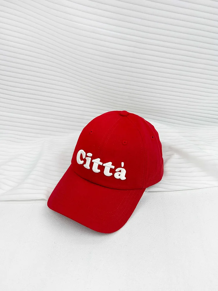 Embroidery letter baseball cap women's soft top spring and summer new cap men's trend