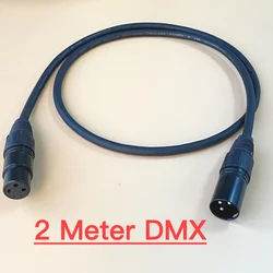 2Meter Stage Light DJ Audio Dmx512 Cable 3Pin XLR Connector Foil Shield Signal Transfer For Moving Head Smoke Machine Console