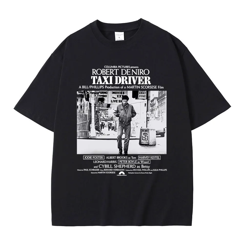 محدودة الكلاسيكية الرعب فيلم الإثارة سيارة أجرة سائق روبرت دي نيرو الجرافيك تي شيرت الرجال النساء عادية القطن خمر تي شيرت