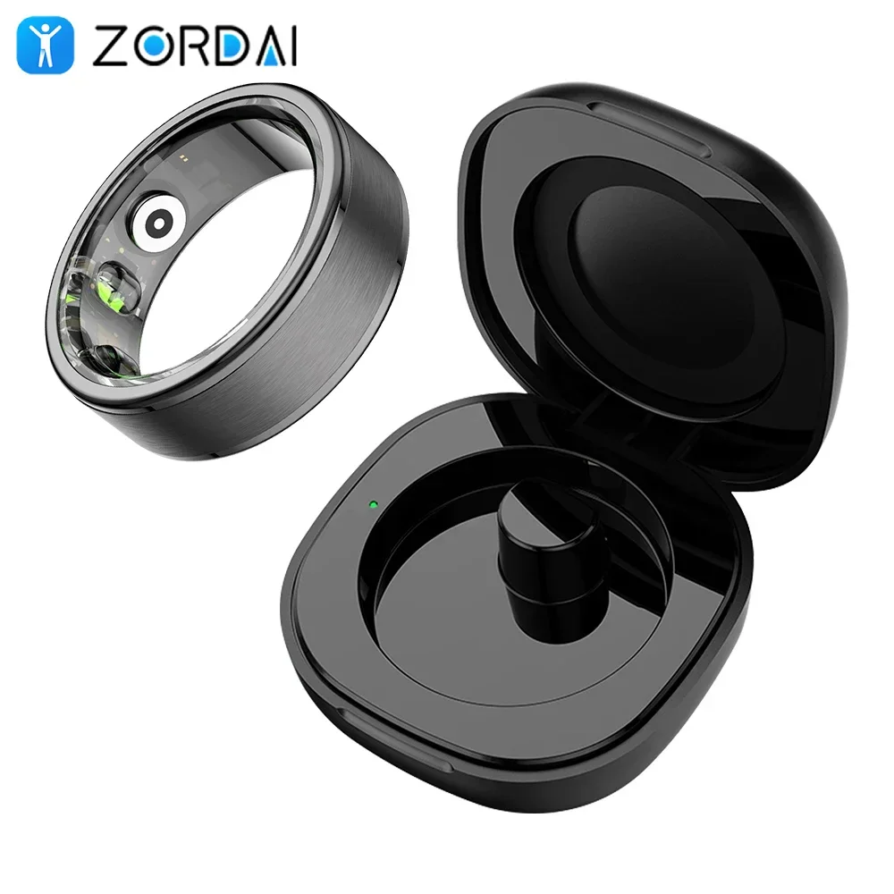 Zordai R03 Smart Ring Men Women For Xiaomi Battery Life 39 Days Heart Rate Health Monitor IP68 5ATM Waterproof Multi-sport Mode