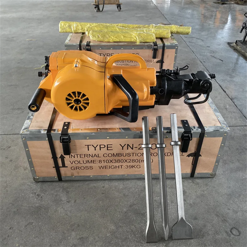 YN27C 휴대용 암반 드릴, 도로 건설 터널 암반 천공용 내연 공구