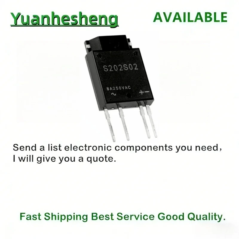 5PCS/LOT Original  S202S02 TO3P-4  ZIP-4 Solid State Relay