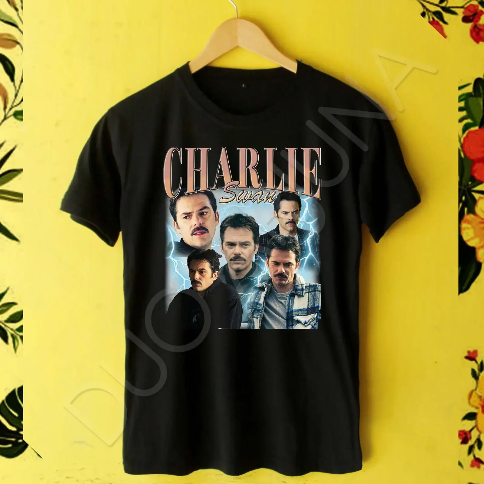 Vintage 90s Charlie Swan Twilight T Shirt Casual  Fans S 2XL vintage Washed Slightly fashion Stretched graphic Soft Breathable