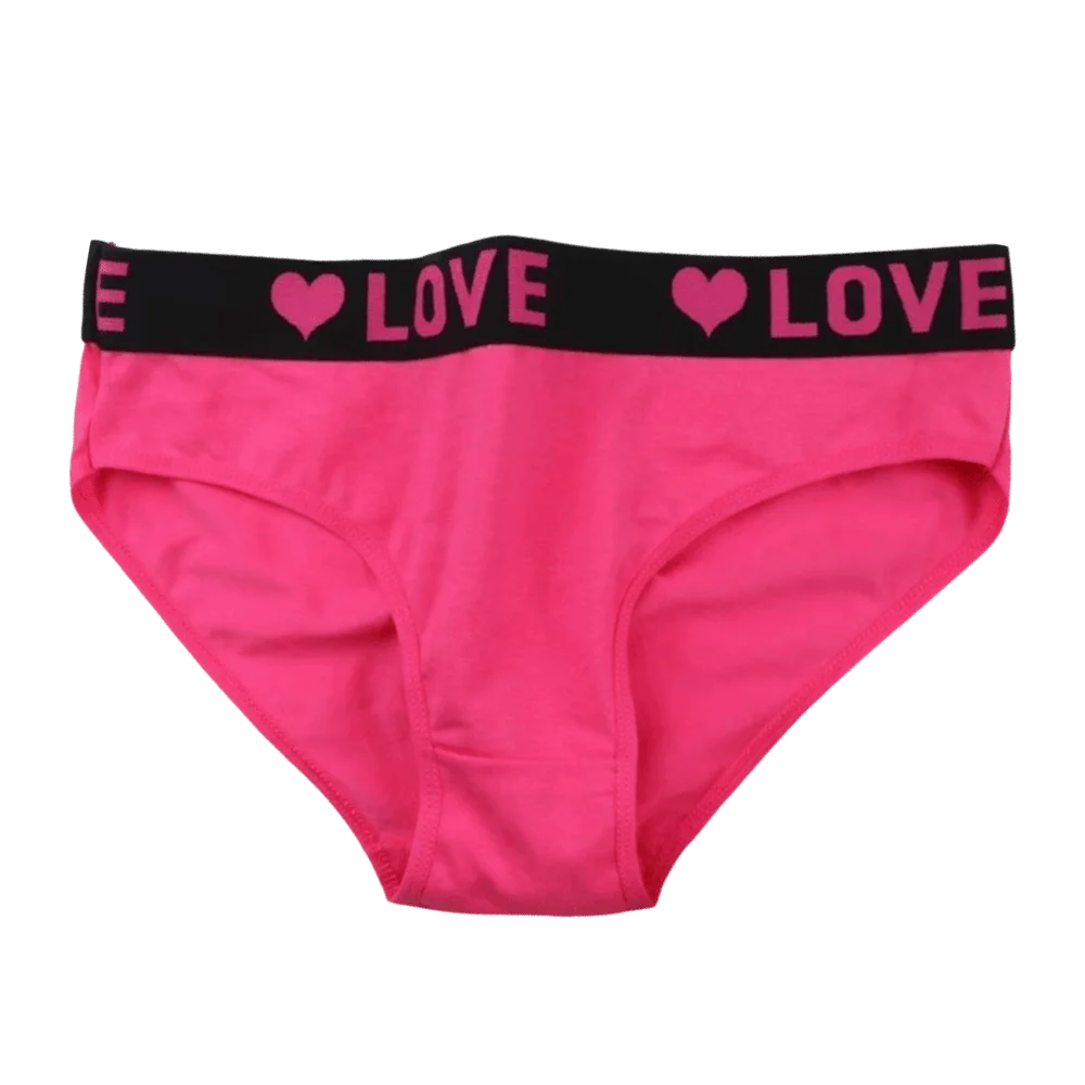 Underpants Ultra Thin Women's Underwear Underwear Mid-waist Triangle Pants Patchwork Lingerie Heart Letter Briefs Four Seasons
