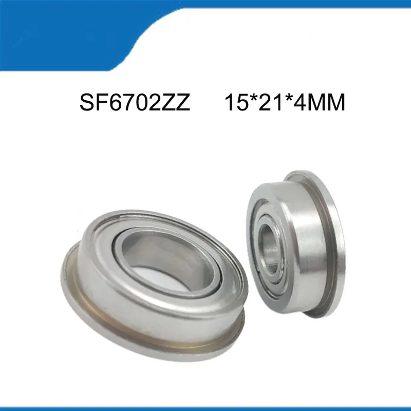 

10/20PCS SF6702ZZ (15*21*4 MM) High Quality Stainless Steel SF6702 Flange Ball Sealed Deep Groove Ball Bearing Shaft (ABEC-5)