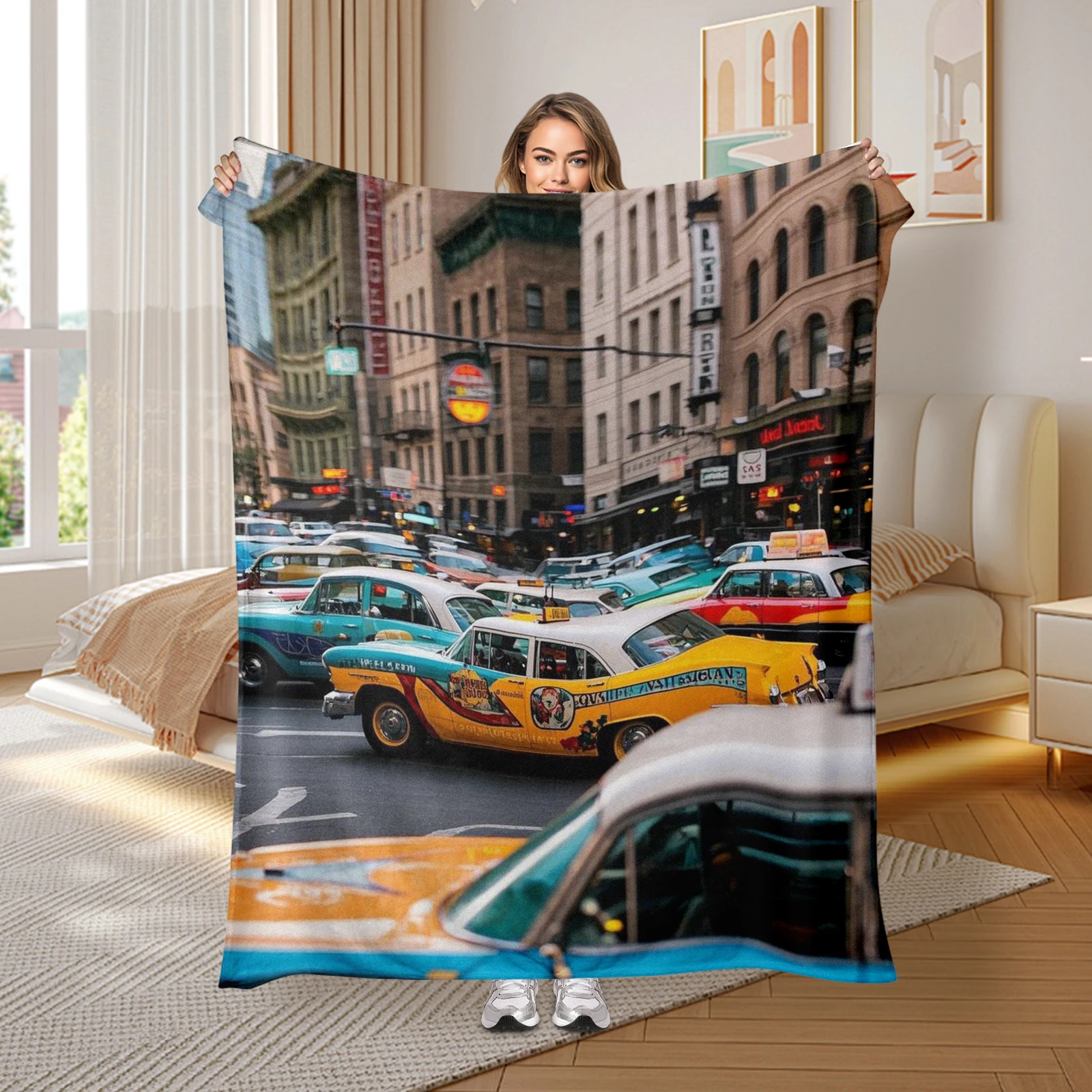 Inspired By American Urban Street Scenes This Blanket Merges City Vibes With Modern Comfort For Loved Ones