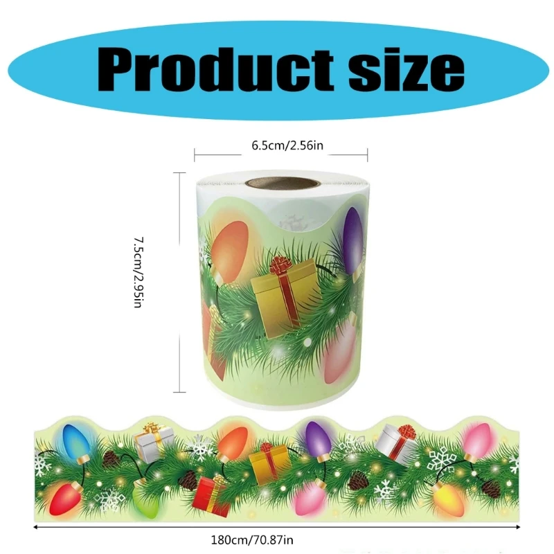 2025 ใหม่เส้นขอบที่มีสีสันตัดกระดานข่าวคริสต์มาสเส้นขอบการตกแต่งแบบ Back-to-School