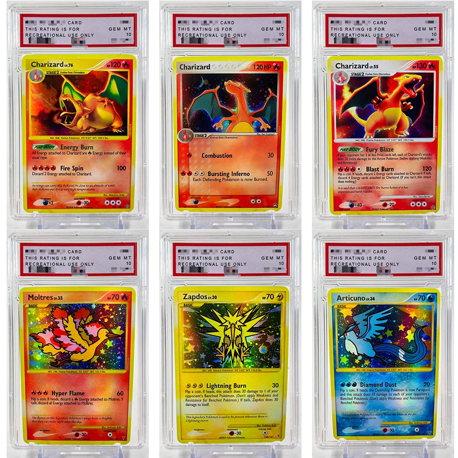 

PTCG PSA Charizard игрушки хобби коллекционные предметы коллекция игр аниме карты
