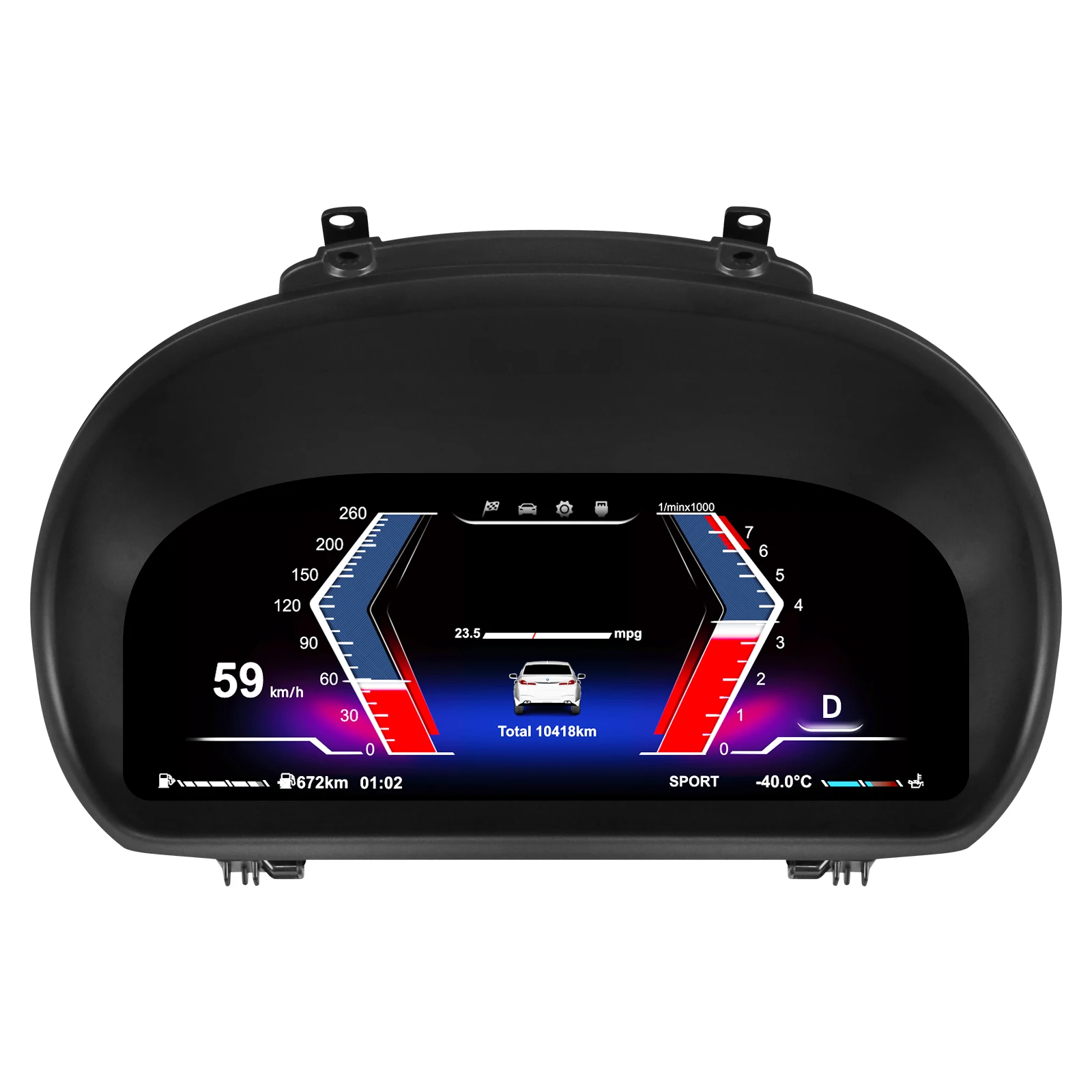 12.3Inch Linux LCD Dashboard panel For BMW 1 E88 E87 E81 E82 2004 - 2011 Digital Instrument Cluster Virtual Cockpit Speedometer