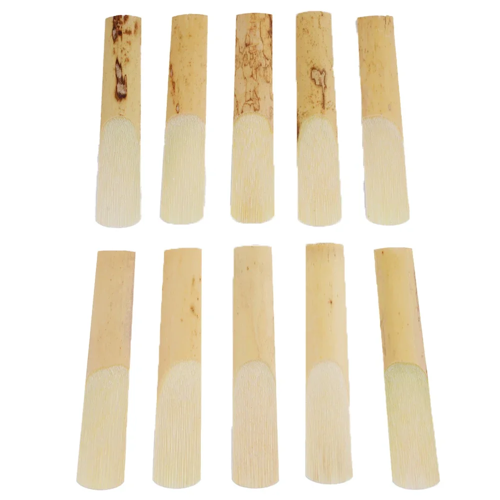 10pcs Eb Tenor Saxophone Reeds Strength 2.5 Woodwind Instrument Saxophone Soprano Sax Clarinet Parts Accessories Sax Reed