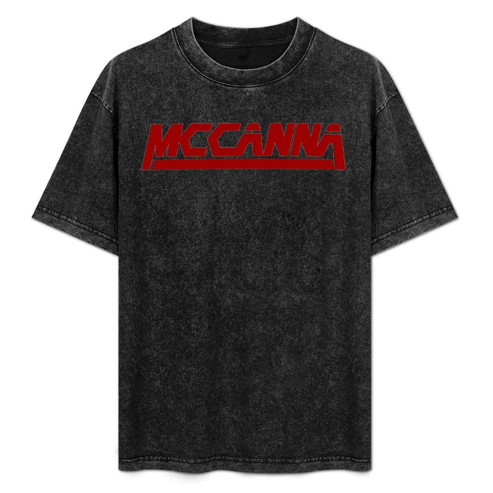 

MCCANNA - the MGS logo, rouge T-Shirt Minimalist Casual Short Sleeve Top