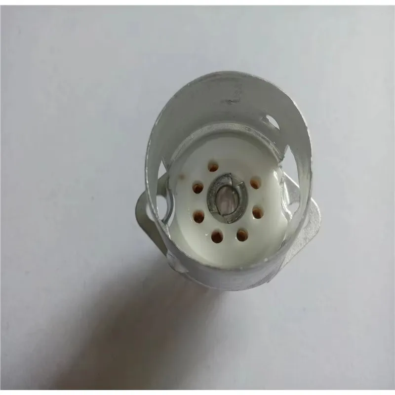 Siège de prise de Tube en céramique GZC7-F-B, support de siège à 7 broches, douilles de Tube pied argenté pour amplificateur à tube 6J1 6J2 6X4 6z4, bricolage