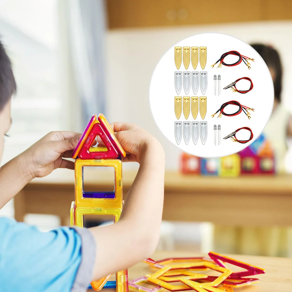 2 juegos de materiales experimentales de frutas, hojas de Zinc de cobre de alta calidad para suministros de experimentos científicos, potencia DIY