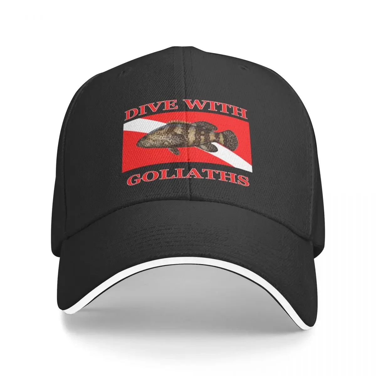 

Dive With Goliaths - Goliath Groupers Baseball Cap Male hat hard hat Anime Hats For Men Women's