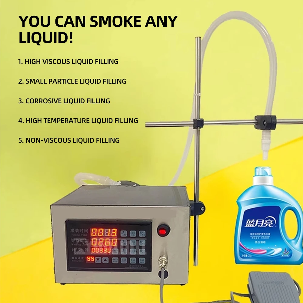 เครื่องบรรจุของเหลวอัตโนมัติ เครื่องบรรจุเชิงปริมาณแบบใช้มือถือ เครื่องบรรจุเครื่องดื่มเชิงพาณิชย์