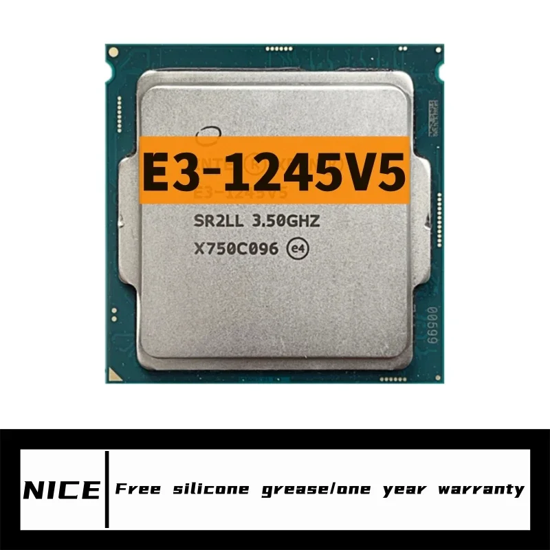 Xeon E3-1245 v5E3 1245 v5 3.5 GHz Quad-Core 8-Thread CPU Processor 80W LGA 1151