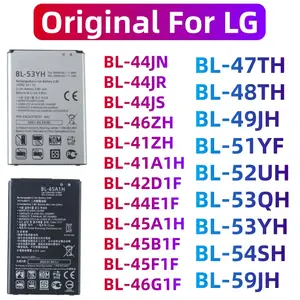 Bilashmart Original Battery LG Replacement Batteria BL Series BL 41A1H BL 45A1H BL 46G1F BL 47TH BL 51YF BL 53QH/YH BL 54SH BL 59JH