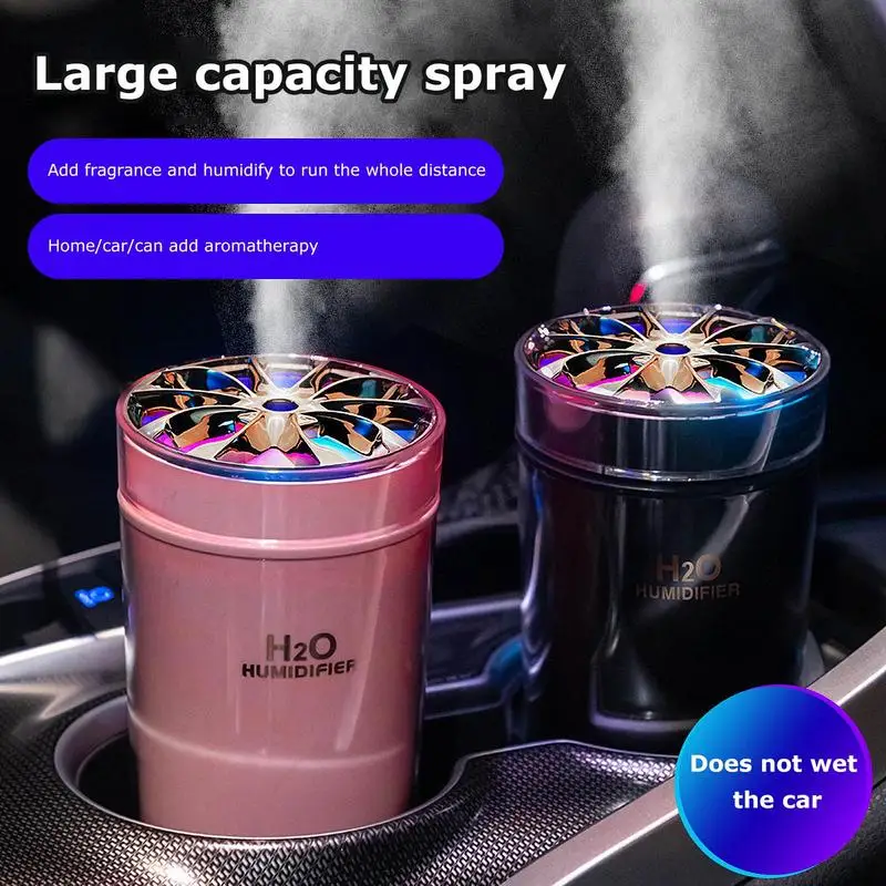 Car Humidifier Car Diffuser Humidifier Auto Air Purifier Aromo Air Freshener With   Light For Car Aroma Aromatherapy Diffuser