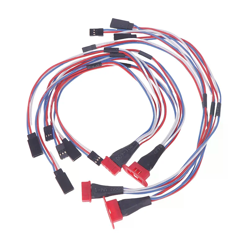 8 Pin Golden Plated Connector Multi-Wires Servo Extension Plug Male Female 2/ 3 Wires For RC Model Fixwing Glider Airplanes MPX