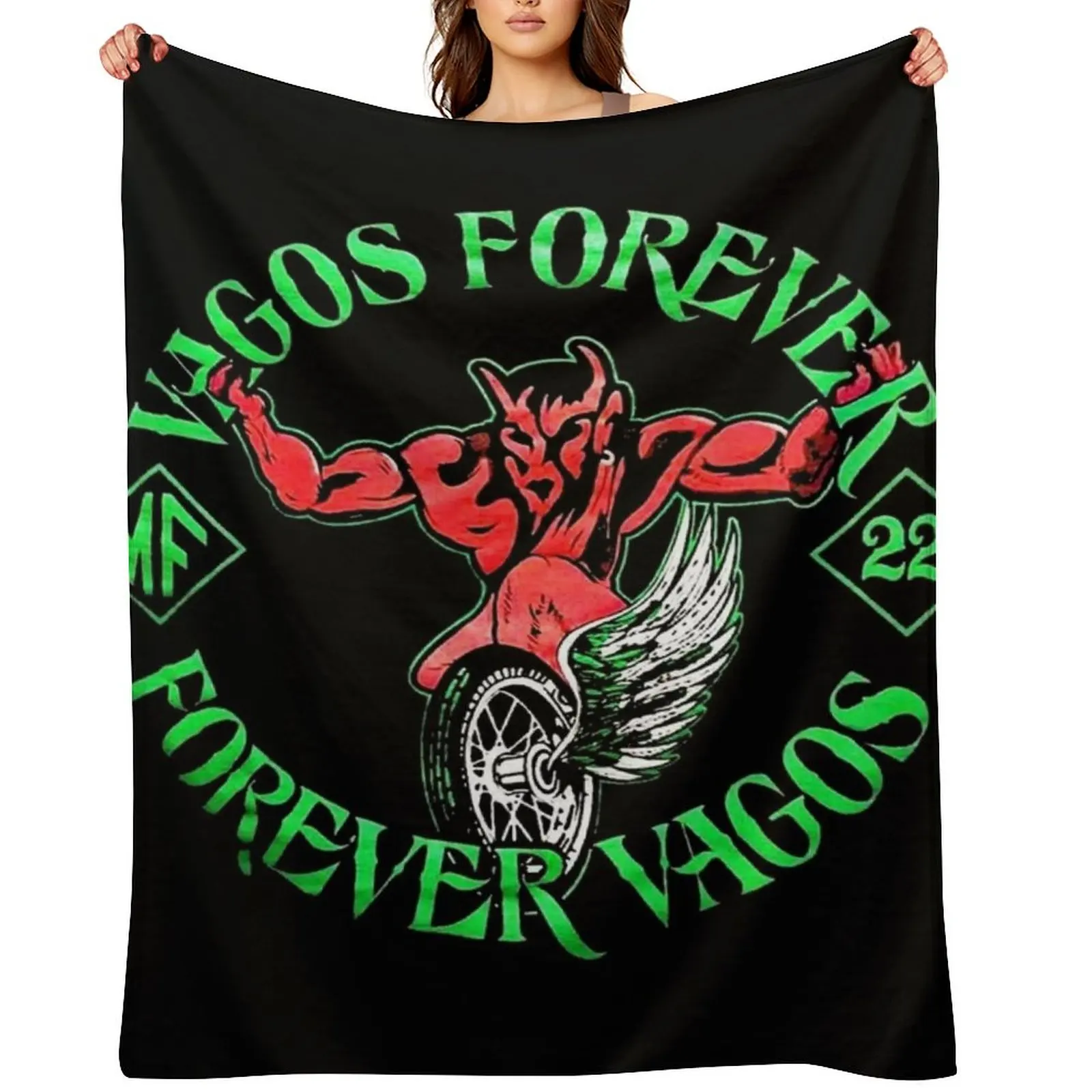 

Vagos MC Throw Blanket For Decorative Sofa Flannel Baby Decorative Beds Blankets