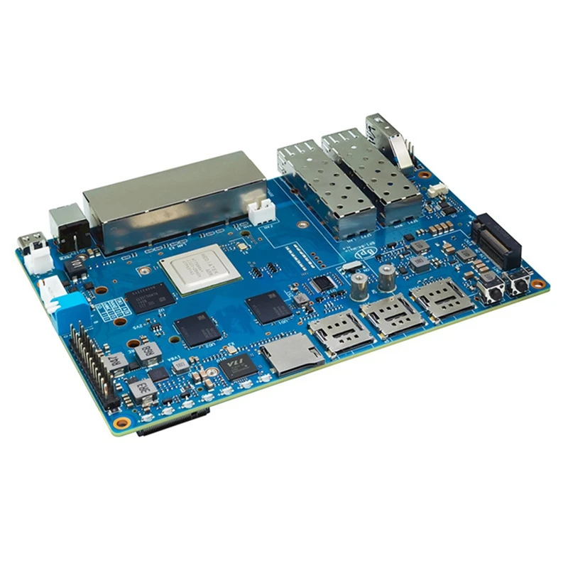 For Banana Pi BPI-R4 Mediatek MT7988A Quad-Core Arm Cortex-A73 4GB DDR4 8GB EMMC Smart Router Board