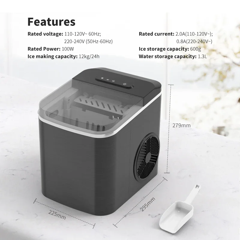 Household Automatic Table Portable Mini Ice Maker