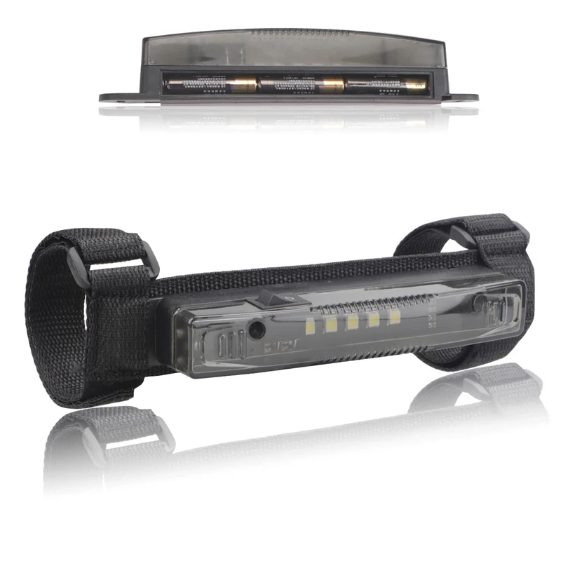 

B0a-tUTV ATV Interior Light, Universal Roll Bar Mount LED Light Roof Top Lamp for Polaris RZR Can-Am Car transparent