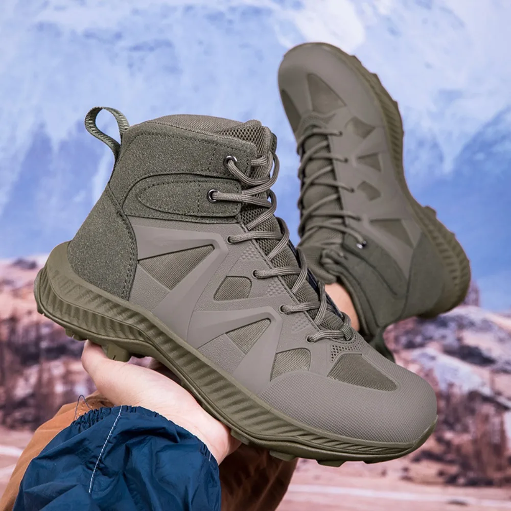 

Мужские армейские ботинки Ботинки для походов на открытом воздухе — износостойкие и противоскользящие для пеших прогулок и альпинизма