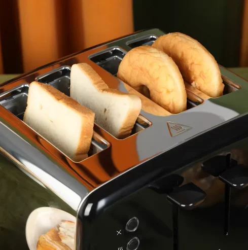 

Новый 4-секционный тостер из нержавеющей стали | Тостеры для дома и коммерческого использования | Автоматическая машина для приготовления завтрака