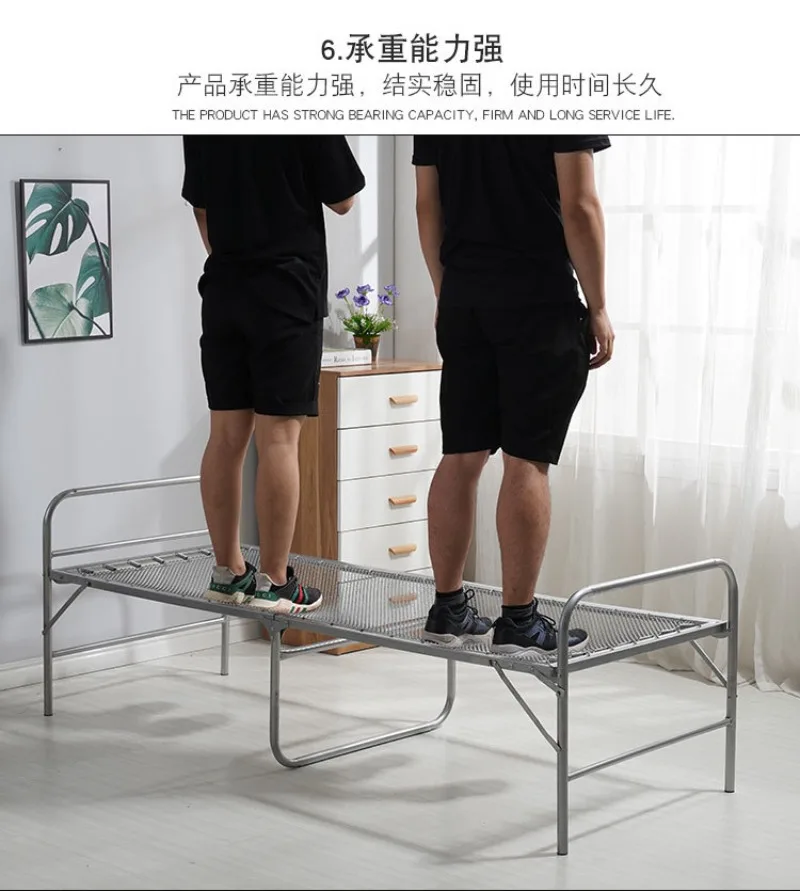 Camping Cots Camping Furnishings Reinforced Folding Single Bed, Office Multifunctional Marching Bed Accompanying Outdoor Camping