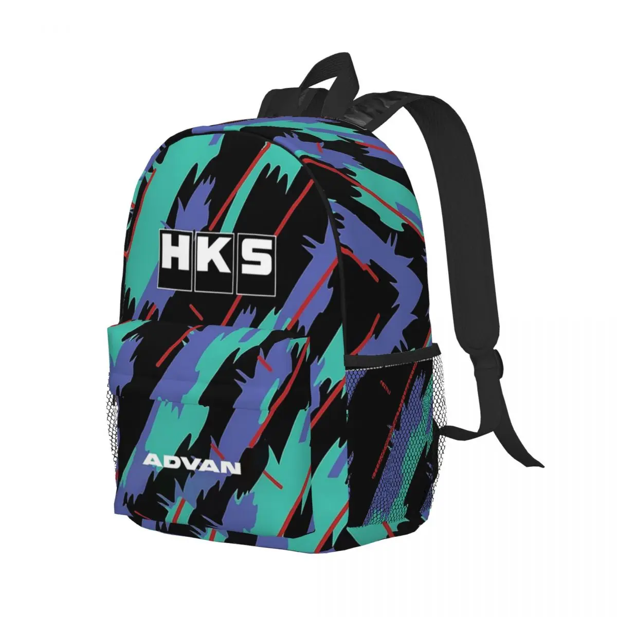 HKS Advan JDM Zaini Ragazzi Ragazze Bookbag Cartoon Borse da scuola per bambini Zaino da viaggio Borsa a tracolla di grande capacità