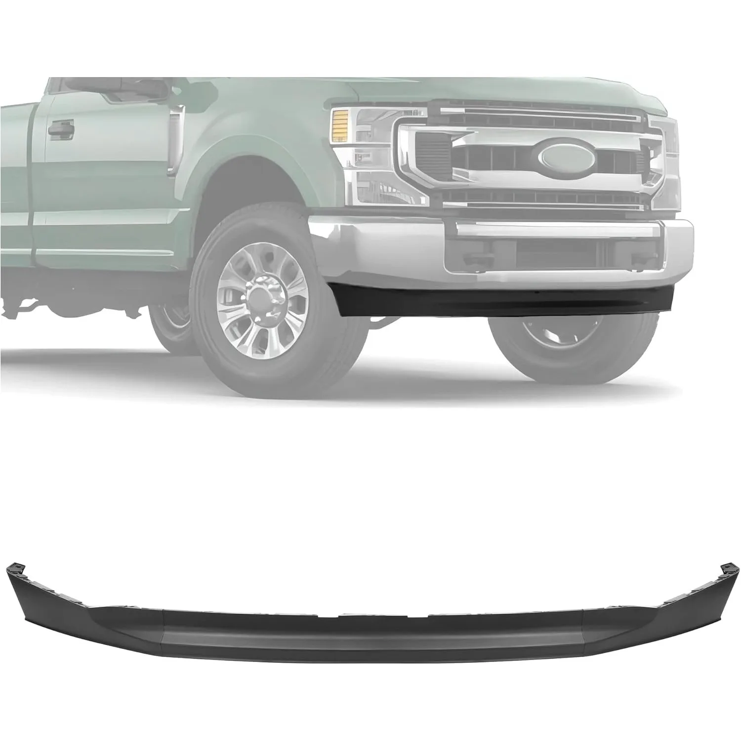 

4" Tall Front Lower Bumper Valance for 2020-2022 Ford F250 F350 F450 Super Duty (2WD Models) LC3Z-17626-BA FO1095293 LC3Z17626BA