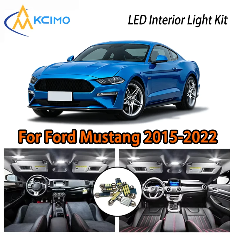 For Ford Mustang 2015-2022 Interior Lights, Super Bright Two Colors Choice, Atmosphere LED Kit
