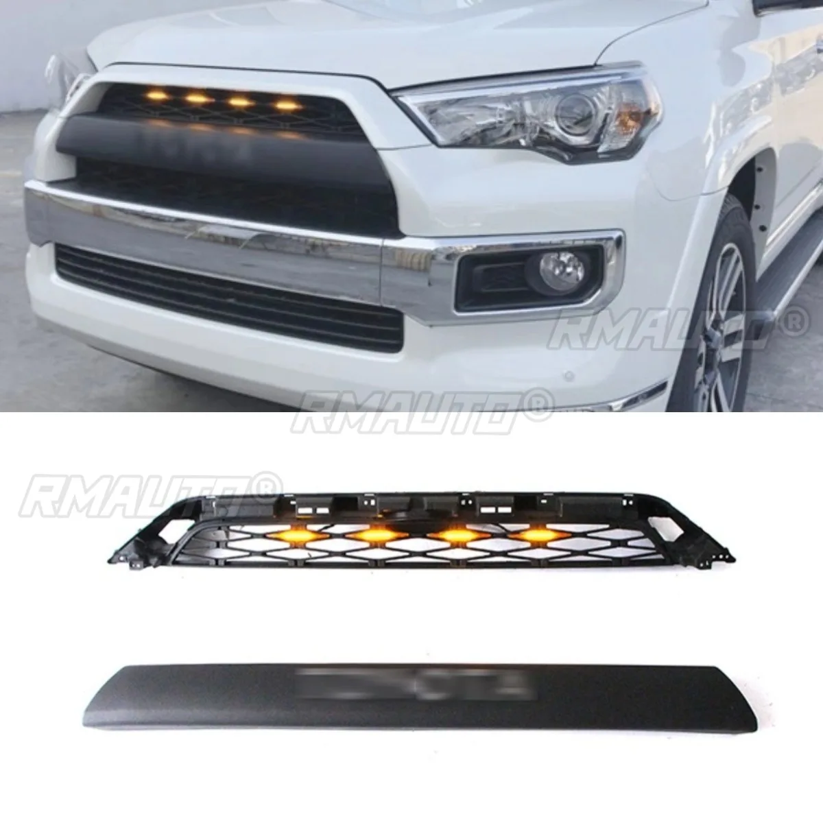 

Car Front Bumper Grill Racing Grills Car Grille for Toyota 4Runner 2016-2019 Body Kit Car Accessories