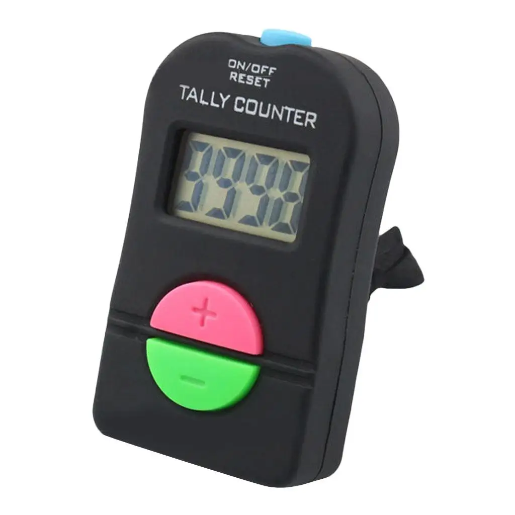 Digital 4 Digit LCD Electronic Hand Finger Tally Counter for Golf, School