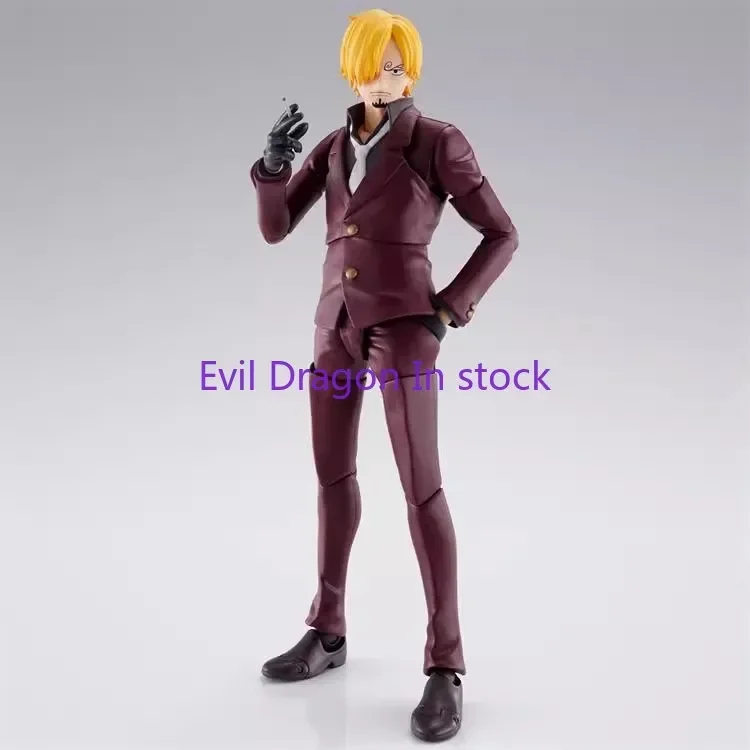 100% Original Bandai One Piece SH Figuarts SHF Sanji Raid on Onigashima Anime Action Figure Collectible Toys