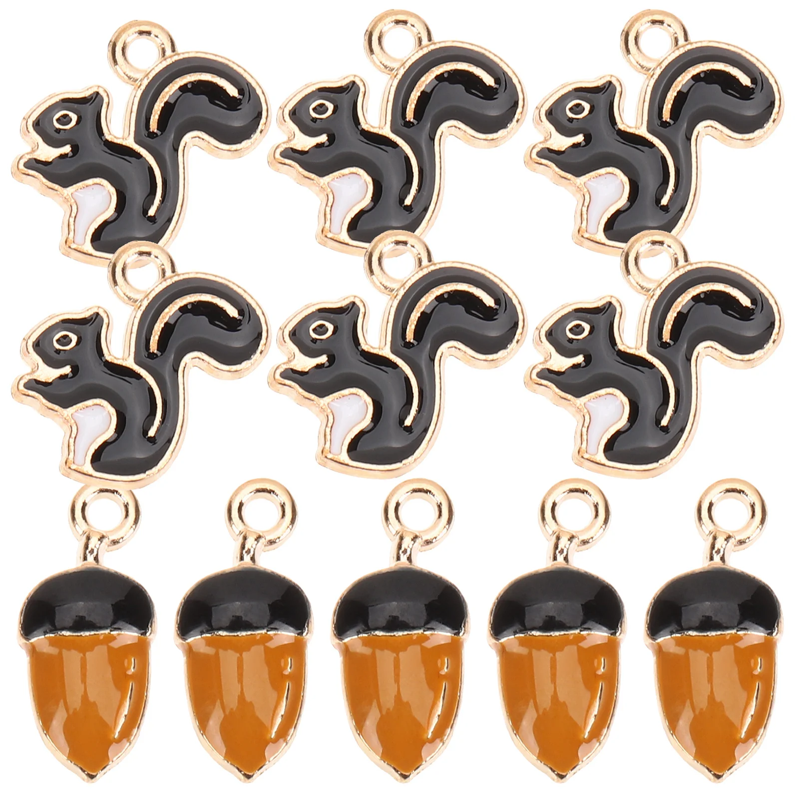 20Pcs Alloy Squirrel Pine Cone Charms Ideal for DIY Jewelry Making Bracelet Earrings Necklace Craft Charms for Bracelets