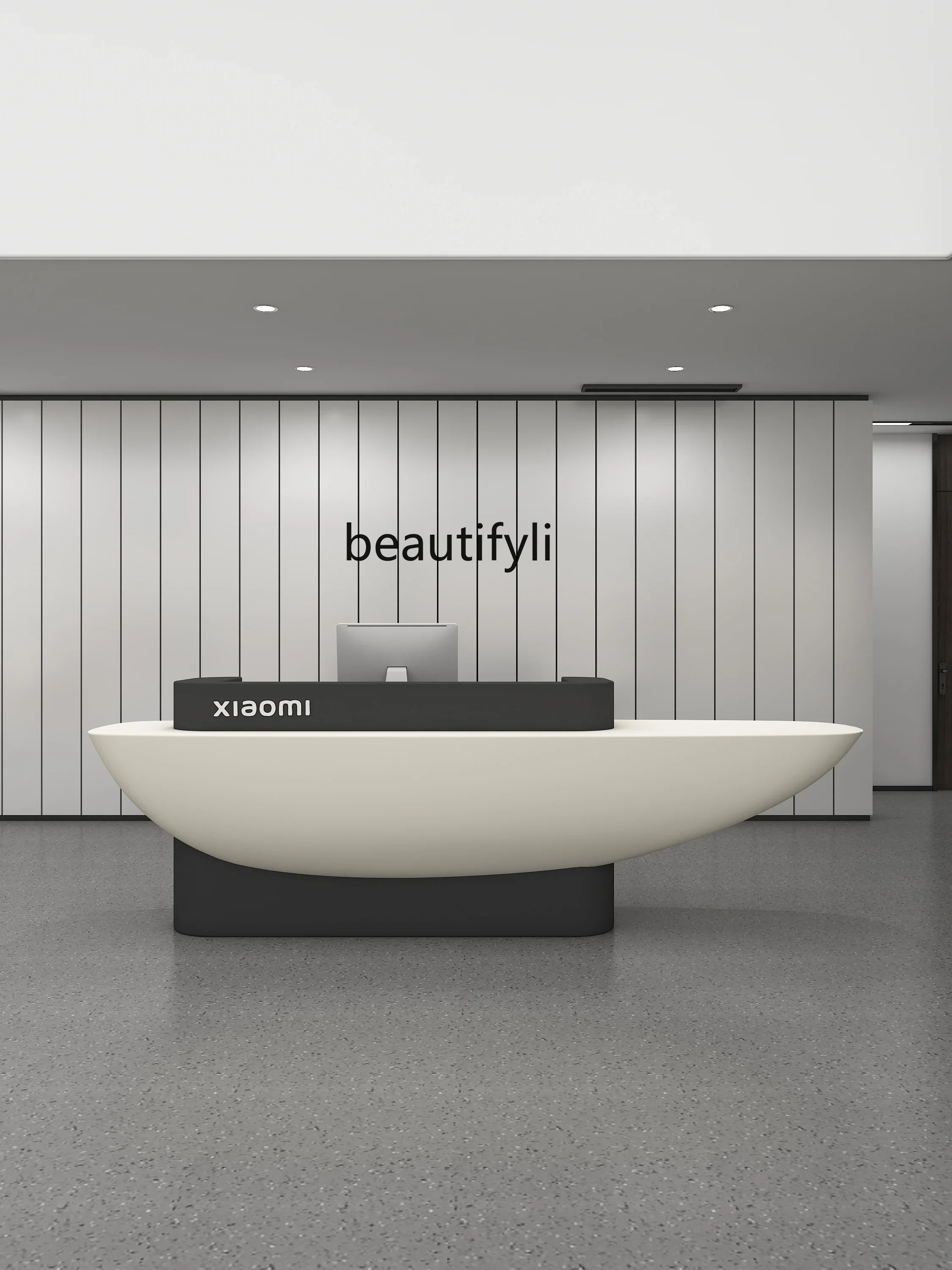 New Clothing Store Special-shaped Clothing Store Company Reception Desk Modern Simple Beauty Salon Information Desk