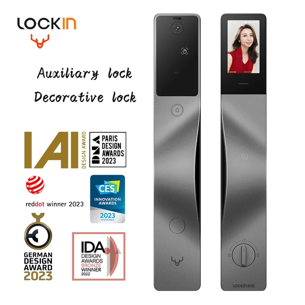 Lockin V5 Max Decorative Lock False Lock No Actual Function Only Used As Decoration for Double Door Installation