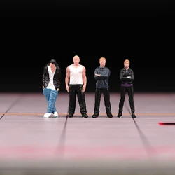 Painted Miniatures 1/64 Paul Walker Gal Gadot Vin Diesel Mini Scene Props Doll Figures Model For Cars Vehicles Toys