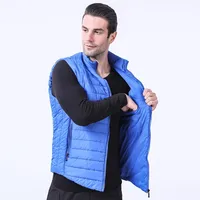 5XL Mens Charging Heating Vest Autumn Winter Outdoor Windproof Warm Hiking Sports Vests USB Heated Thermal Waistcoat