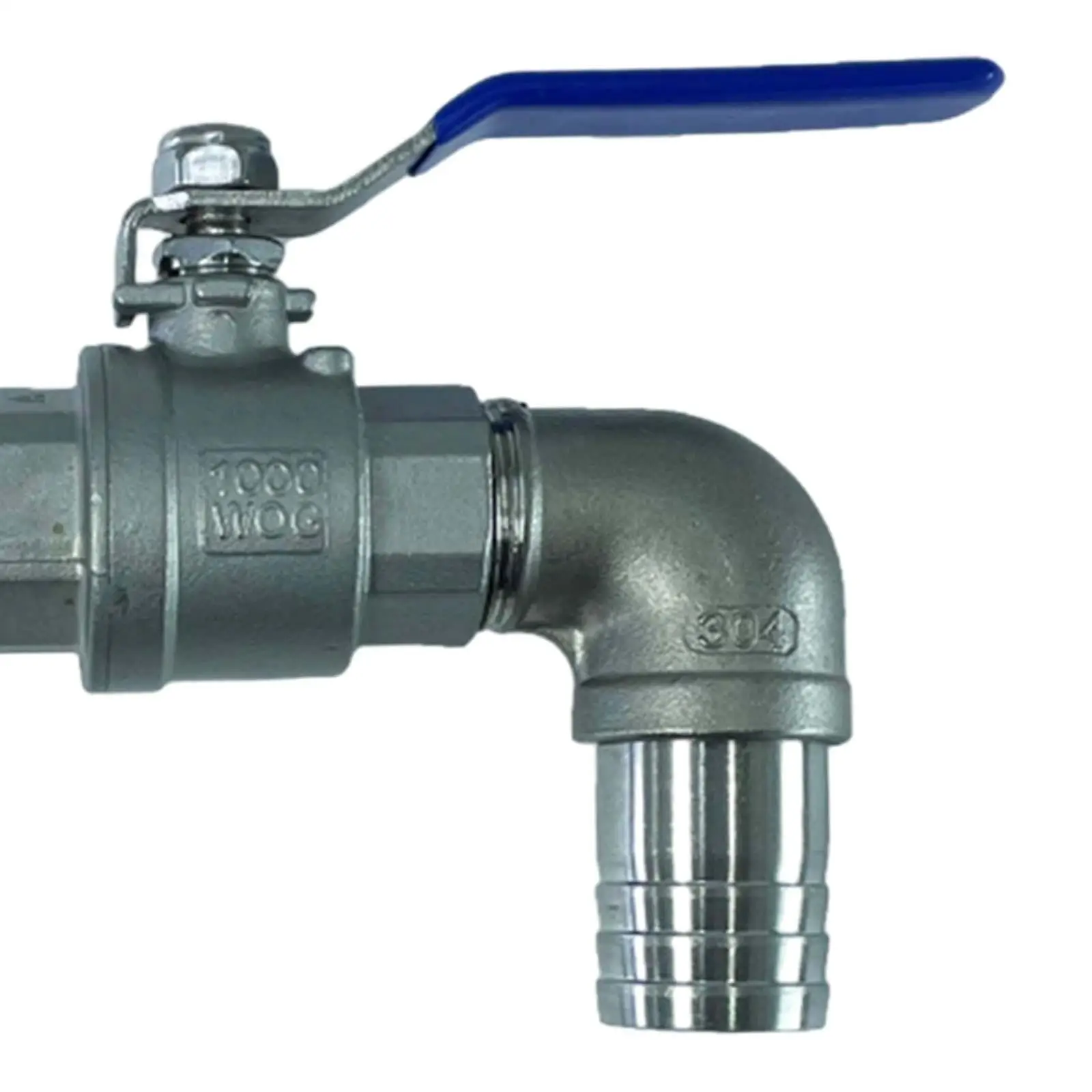 2 Inch Drum Faucet 304 Stainless Steel Barrel Spigot with 3 Gaskets for 50 Gallon Oil Drum No Leaking Water Gas