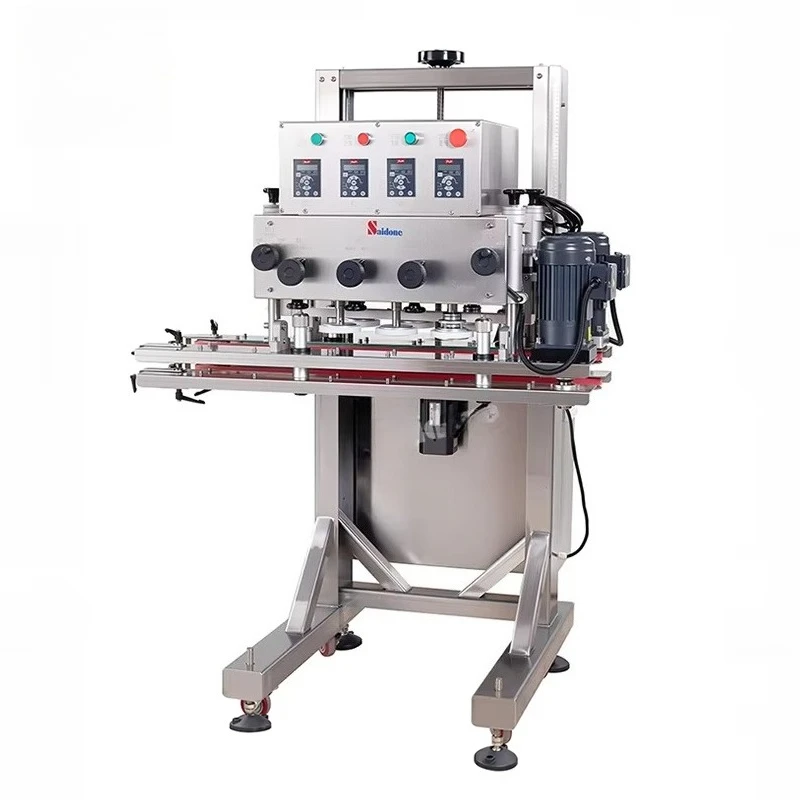 & Food Industry Automatic Capping Machine with Vision System for Precision Cap Alignment