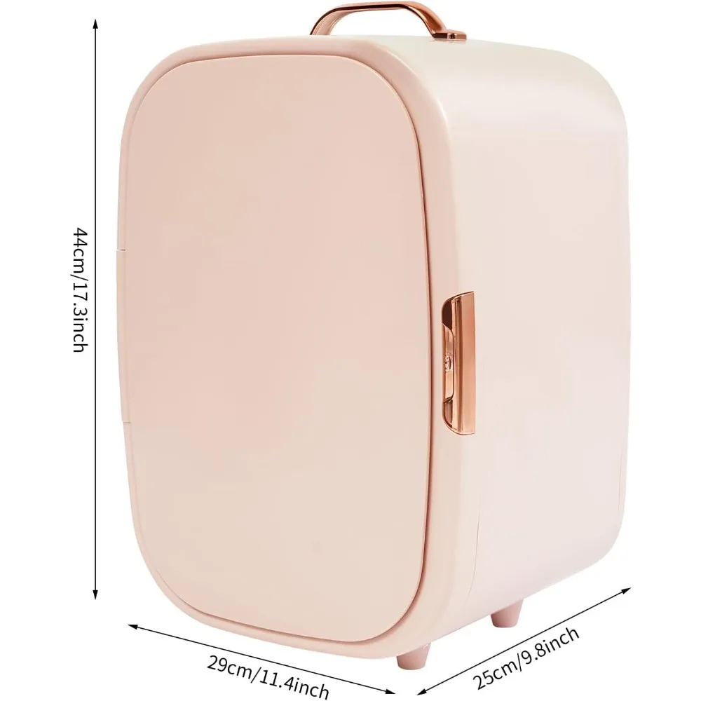 ثلاجة بيوتي ميني لتخزين مستحضرات التجميل، ثلاجة مدمجة سعة 12 لترًا للتجميل والمكياج ومستحضرات التجميل، ثلاجة مكياج محمولة