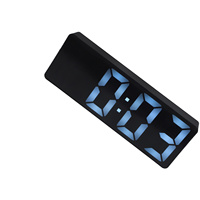 LED Clock Digital Alarm Bedside Bedroom Office Kitchen Decorative Large Display Operated Portable Light Compact
